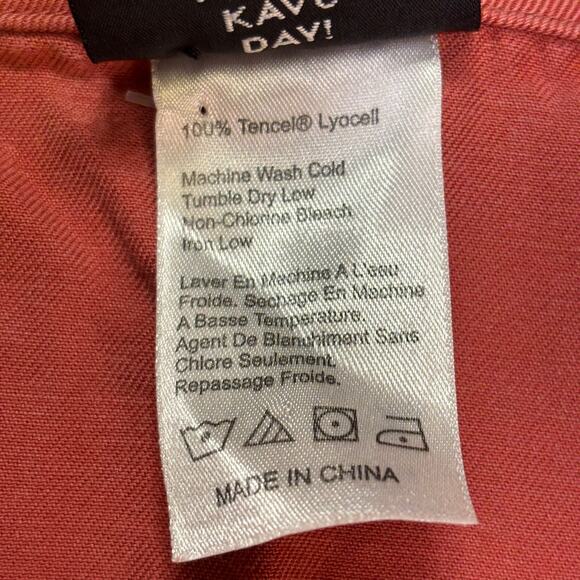 Kavu Rust Cotton 2pc Set Tank & Cropped Pants Large Boho Travel Outdoor Outfit M - Picture 7 of 9